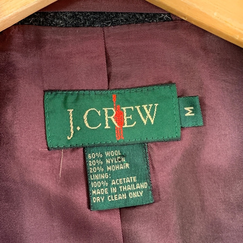 Vintage J Crew Oarsman Blazer Men Medium Wool 90's Y2K Sport Coat Jacket Suit - Picture 6 of 15